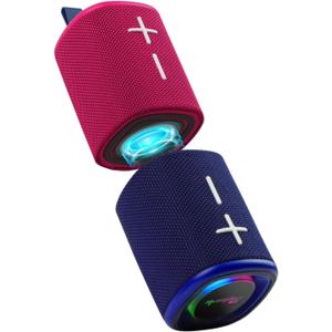 2 in 1 Magnetic Split Bluetooth Speaker, Color Blocking Waterproof Dual Splittable Portable Wireless Speaker 20W Loud Stereo Sound, Bluetooth V5.3, 24H Playtime, True Wireless Stereo for Home Outdoor