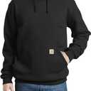 Carhartt Men's Loose Fit Midweight Sweatshirt (XX-Large Tall, Black)