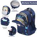ACESAK Backpack for Boys - Boy Backpack Schoolbag for Boys Kids Children Teens Girls Elementary Middle School Bags, Waterproof Lightweight Kids Bookbag Backpacks Casual Daypack with Lunch Bag Set