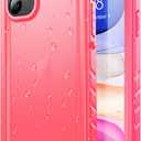 SPORTLINK Waterproof Case for iPhone 11, Full Body Heavy Duty Protection Full Sealed Cover Shockproof Dustproof Built-in Clear Screen Protector Rugged Case for iPhone 11 6.1 Inch (Pink)