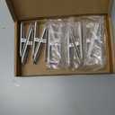 10 Pcs Pegboard Accessories Clips Pegboard Clips Metal Accessories Hook Attachment Peg Board Clip for Crafts Kitchen Bathroom Room Office Wall Organize Storage Display (White)