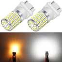 PHINLION 3157 LED Reverse Light Bulbs, Super Bright 3156 3057 3457 4057 4114 LED White Bulb Replacement for Backup Parking DRL Brake Tail Turn Signal Lights, Pack of 2