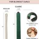 2 x YOSHUYUKI Classic Heatless Curls Overnight Rods No Heat Hair Curlers to Sleep Jumbo Foam Large Hair Rollers for Long Short Hair Heatless Curling Rod Set Styling Tools with Satin Scarf Green