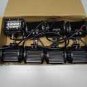 NAOEVO 4 Inch LED Pod Lights, 480W 48,000LM LED Fog/Driving/Off Road Lights with Spot Flood Combo, Cube Pods for Truck Boat ATV UTV Pickup, 8 Pcs (White)