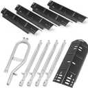 Grill Replacement Parts for Dyna-Glo GH474CRP DGH483CRP, Heat Plate and Burner Kit for Dynaglo 4 and 5 Burner Revoace GBC1793W Grills,Dyna-Glo 3 Burner,70-02-411 Grill Heat Plates Tent Burner Tubes