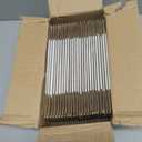 Fishat Small 6" x 4" x 3" White Corrugated Cardboard Shipping Boxes Set of 25, Heavy-Duty Mailing Box for Business, Packing, Literature Mailer and Storage