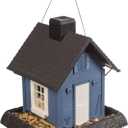 Blue Cottage Birdfeeder, 9.5 x 10.25 x 13.25 (9085)