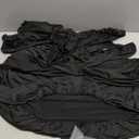 Unomor Elastic Polyester Square Tablecloth Vintage Table Covers Black Outdoor Indoor