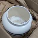 Geo Sports Porcelain Ceramic Crock Water Dispenser, Stainless Steel Faucet, Valve and Lid Included. Fits 3 to 5 Gallon Jugs. (Blue Stripe)