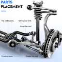 2pc Front Lower Control Arms with Ball Joint Suspension Kit Fit for Chevrolet for Malibu 2005-2012 Fit for Pontiac for G6 2005-2010 Fit for Saturn for Aura 2007-2009 K620180 K620179