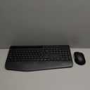 Wireless Keyboard and Mouse Combo - Full-Sized Ergonomic Keyboard with Wrist Rest, Phone Holder, Sleep Mode, Silent 2.4GHz Cordless Keyboard Mouse Combo for Computer, Laptop, PC, Mac, Windows -Trueque (1 PACK, Black)