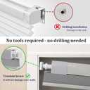 No Tools No Drill Cordless Blackout Cellular Shades Gray, 34" W x 48" H