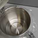 ShanSon Coffee Canister Airtight Coffee Container Stainless Steel Coffee Bean Storage Container with Scoop Coffee Canister for Beans Grounds Sugar Flour Tea Cereal, 11OZ, Beige