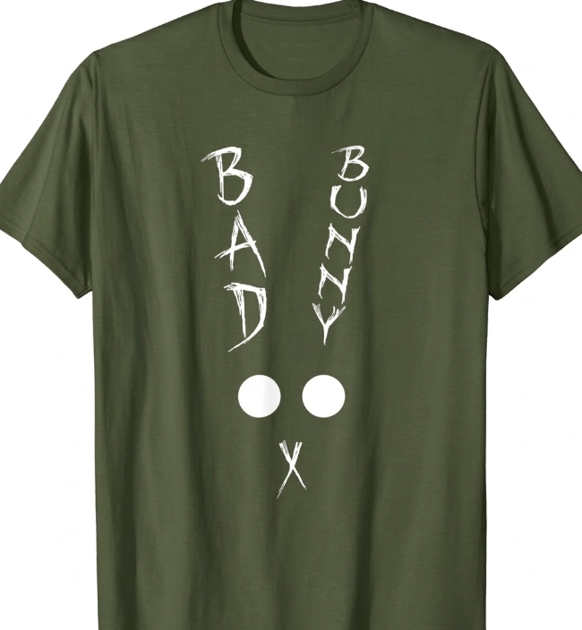 Bad X Bunny Shirt Size L Green