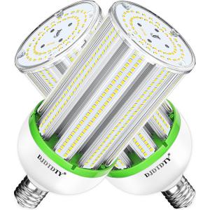 Amazon High Brightness 120W LED Corn Light Bulb, E26 E39 Base LED Corn Lamp, 16800 Lumen 5000K Daylight 100V~277V Corn Cob Light Bulb for Indoor Outdoo (5000K 2Pack, 120Watts)