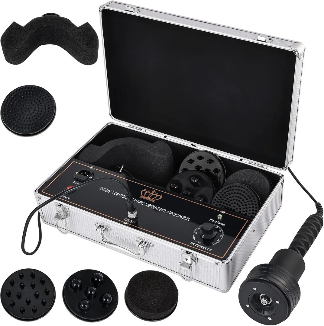 Electric Vibration Cellulite Massager, Handheld Fat Remover Massage, Box Type Full Body Cavitation Machine, Back Massager Body Shaping Machine for Neck Back Shoulder