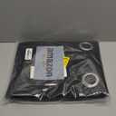 NICETOWN Black Blackout Curtain 108 inches Long - Grommet Chic Thermal Insulated Solid Blackout Curtain Drape for Living Room/Bedroom, W52 x L108, 1 Panel