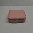 Travel Makeup Bag Organizer, 10.2 Inches Portable Makeup Train Case Cosmetic Brush Artist Storage Bag with Adjustable Dividers and Shoulder Strap (Pink) (Pink D)