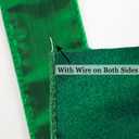 MEEDEE Hunter Green Velvet 1-1/2 Inch Thick Velvet Wired Ribbon 25 Yards Spool for Gift Wrapping, Tree Garland, Wreaths, Bows, Crafts Supply