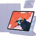 Socedeep for iPad (A16) 11th Generation Cover 11-inch 2025, Y Fold Magnetic iPad 10th Generation 10.9-inch 2022 Multi-Angle Stand Case with Hidden Pencil Holder (Lavender Grey)
