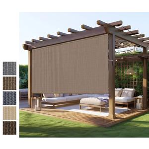 Outdoor Roller Shades,Exterior Cordless Patio Shade Roll Up Blind for Porch