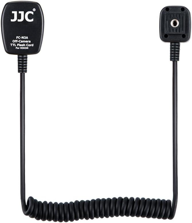 Flash TTL Cord JJC Off-Camera Flash Hot Shoe Cord for Nikon Z5 Z6 Z6II Z7 Z7II D6 D5 D780 D850 D810 D750 D500 D7500 D7200 D5600 D5500 D5300 D3500 D3400 Replaces Nikon SC-28 Cord -1.3m