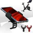 Upgraded Silicone Phone Holder Compatible with Peloton Bike Accessories - Cell Phone Mount for Stationary Exercise Bike (Black)