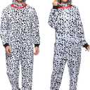 Sincere Party Monkey,Dalmatian,Snowman,GID Skeleton for Adults,Animal Oneise Pajamas Outfit for Unisex Men and Women