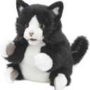 Folkmanis Tuxedo Kitten Hand Puppet, Black; White