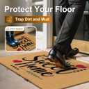 Vaukki Outside Welcome Doormat 24''x36'', Non Slip Coco Coir Door Mat