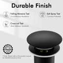 KES Black Sink Drain Without Overflow, Bathroom Sink Stopper, Pop Up Drain Vessel Sink, 2 Pack, Matte Black, All Metal Rustproof Brass and 304 Stainless Steel, for 1.6"-1.9" Sink Hole, S2008D-BK-P2