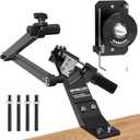 Lawn Mower Blade Sharpener & Lawn Mower Blade Balancer, 15-45 Adjustable Mower Blade Sharpener and High Precision Magnetic Mower Blade Balancer for Many Types of Mower Blade, Black