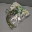 Artificial Flowers Faux Mums 6pcs, Long Stem Faux Flowers for Vase, Artificial Chrysanthemums Kiku Flower Fall Floral Stems for Table Centerpiece Home Decor, Baby Shower, Ivory White