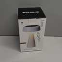 Solar Cordless Mushroom Lamp Rechargeable, Portable Battery Table Lamp Waterproof, Touch Dimmable Night Light for Home/Patio/Dinning/Outdoor (Gypsophila Black - Solar)