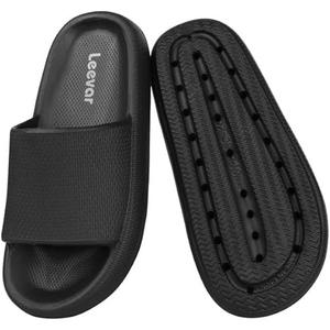 Leevar Cloud Slides for Women and Men - Soft, Comfy, Relax Cloud Slippers, Thick Sole, Non-slip Slides for Men, Easy to Clean, Shower, Swimming, Beach, Indoor and Outdoor Slides for Men 44-45
