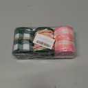 Gingham Wired Edge Ribbon 2.5 Inch Pink Green Plaid Fabric Wrapping Ribbon for DIY Crafts Wreath Bow Making Supplies, 18 Yard