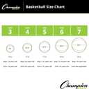 Champion Sports Rubber Basketballs Durable Indoor & Outdoor Training & Recreational Game Balls, Multiple Sizes & Colors