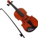 Kisangel Adjustable Violin Toy for Kids, 16.5inch Plastic Beginner Violin Plaything with 4 Strings and Bow, Musical Instrument Toy for Early Learning Decor