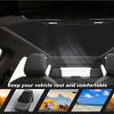 BestEvMod Foldable Roof Sunshade for 2027 2026 Rivian R2 (Black)