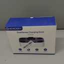 NEWDERY for PS5 Controller Charger Station Compatible with Dualsense Edge, Fast Charging Dock Stand with Cable, Dual Charging Station for PlayStation 5 & DualSense Edge Controller (White)