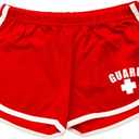 BLARIX Womens Guard Shorts (Red, Large)