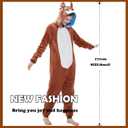 SWEETXIN Adult Unisex Onesie Pajamas Halloween Christmas Cosplay Costume Suit for Women and Men (L)