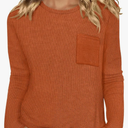 WIHOLL Long Sleeve Shirts for Women Waffle Knit Trendy Fall Fashion 2025 Dressy Casual Blouses Teacher Outfits Size M