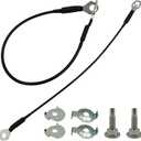 4L3Z5443052AA Tailgate Cable Strap with Accessories, Tailgate Replacement Parts, Rear Tailgate Cables Straps, Fit for 2004-2014 Ford F150, 2006-2008 Lincoln Mark LT, Replace 4L3Z5443053AA (2 Pcs)