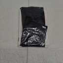 MANZI Mock Suspender Pantyhose for Women Faux Thigh High Stockings Black Over the Knee Goth Sparkly Tights (One Size)