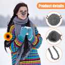 NUOBESTY Handwoven Nose Warmer Breathable Nose Cover for Men Women Antifreeze Nasal Mask to Keep Warm During Skiing Running and Outdoor Activities Grey