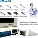 DAWEI Mu10 Veterinary Ultrasound Machine Scanner with Waterproof Probe B,BB,BM,4B for Vet Ultrasound Scanner Animals Pregnancy Examination for Dog,Sheep,Cattle,Horse,Pig (Micro-Convex Probe)