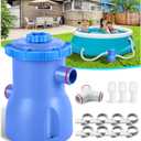 Pool Filter Pump, 300 GPH Flow Rate, for Clean and Clear Pool Water