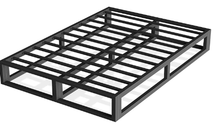 6 Inch King Bed Frame with Steel Slat Support, Low Profile King Metal Platform Bed Frame Support Mattress Foundation, No Box Spring Needed/Easy Assembly/Noise Free