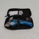 VLOXO Cordless Electric Scissors Electric Box Cutter with 2 Type Blades Rechargeable Cordless Scissors Powerful Shears Cutting Tool Cardboard Cutter for Fabric Cardboard Carpet Leather Felt Blue
